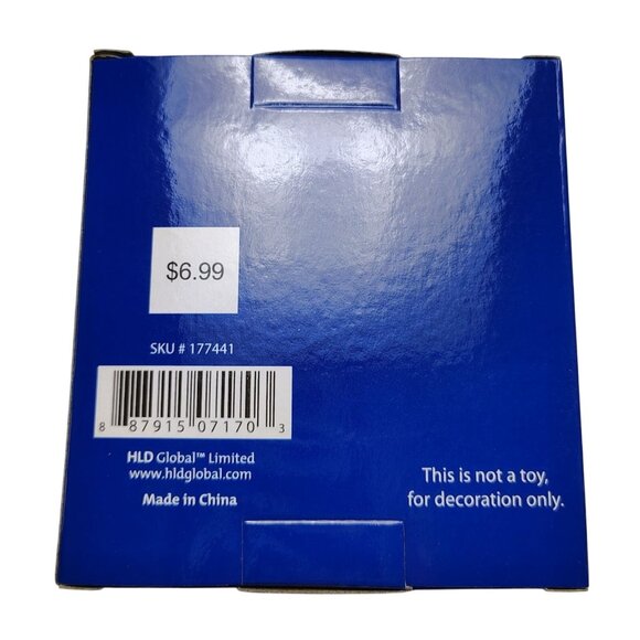 Silver Plated Stocking Ornament With Monogram Initial B Faux Fur Trimmed Accent - Picture 2 of 2